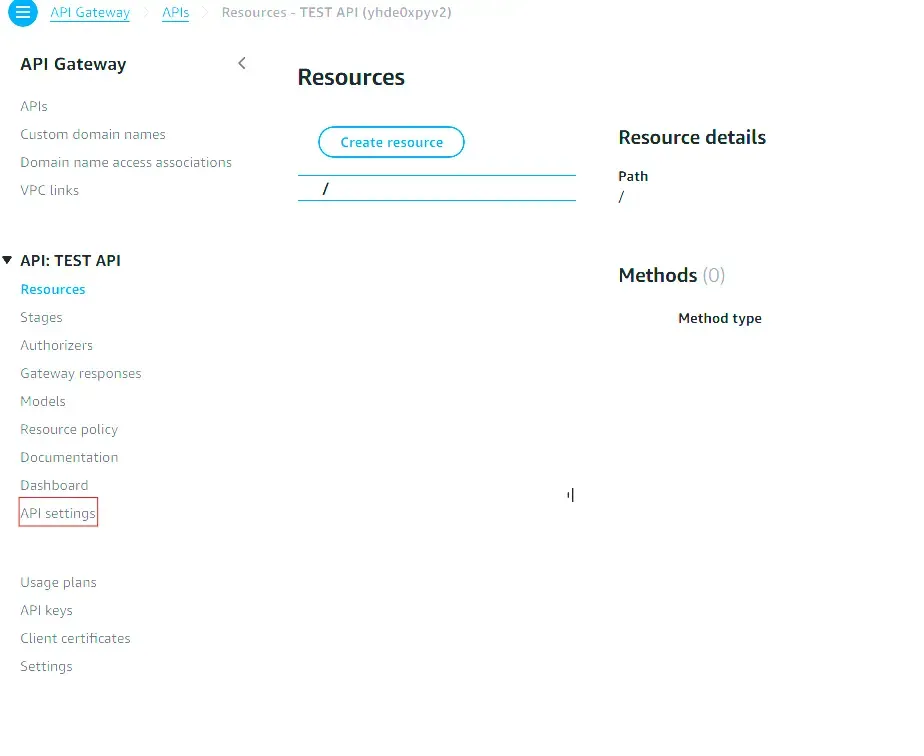 API Gateway Configuration